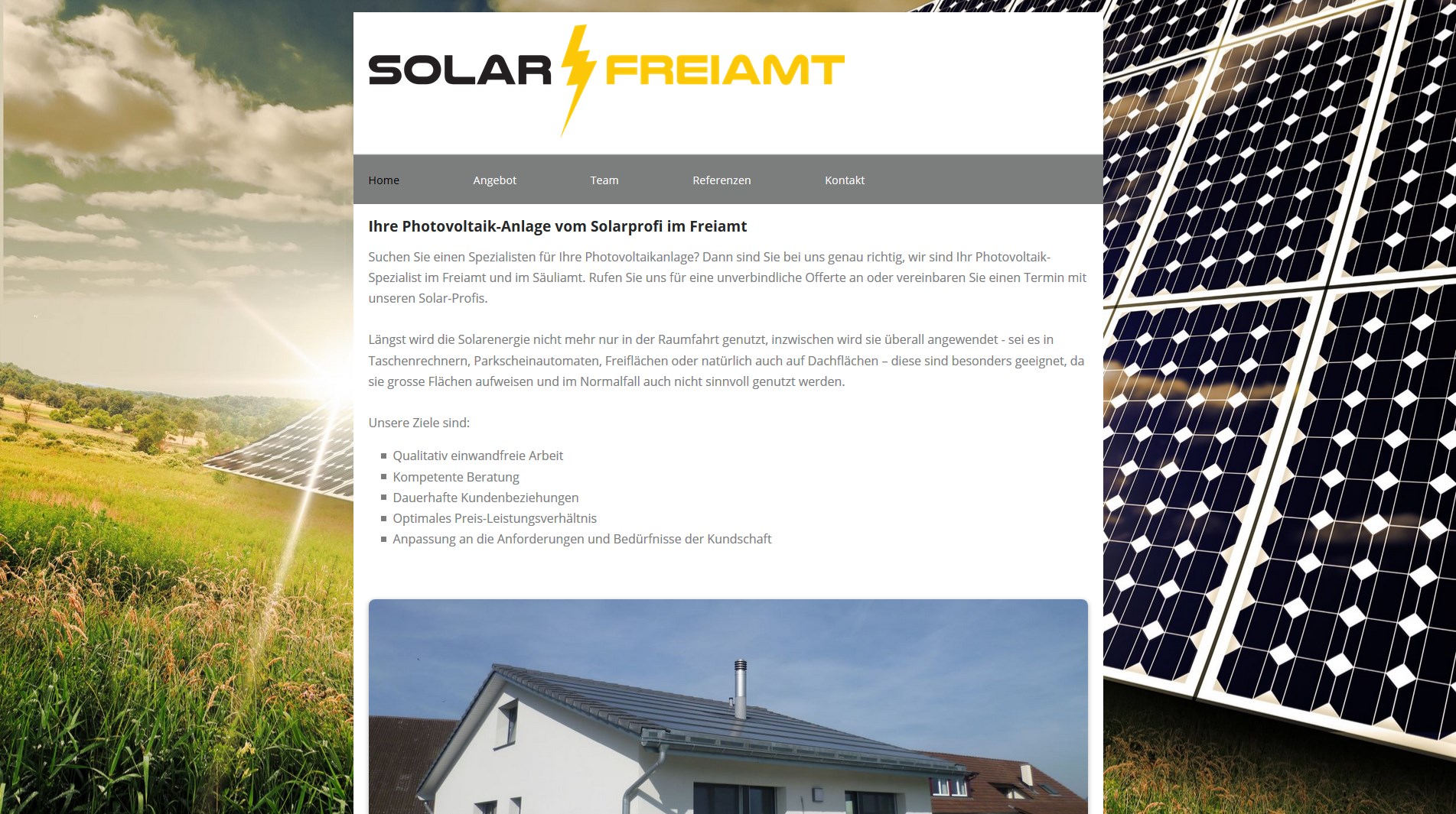Webseite Solar Freiamt