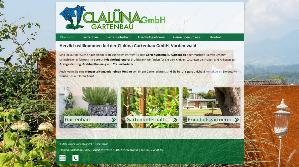 Webseite Michi Matter Gartenbau